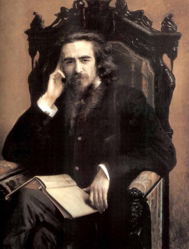 Сочинение по картине: Крамской - "Портрет философа и поэта Владимира Сергеевича Соловьева"